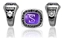 Picture of Women's Heart of Ohio Champion Ring/Pendant w/SPA Encrusting - 14K White Gold