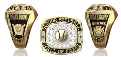 Picture of NSSHOF Women's Ring or Pendant w/Ball & Cubic Zirconias