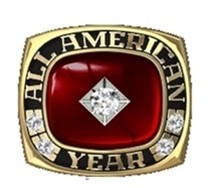 Picture of All American Pendant w/25pt Cubic Zirconia Tubeset